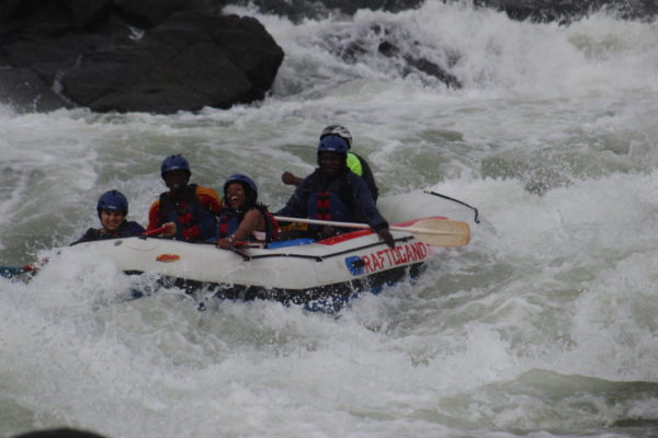 White water rafting in Jinja